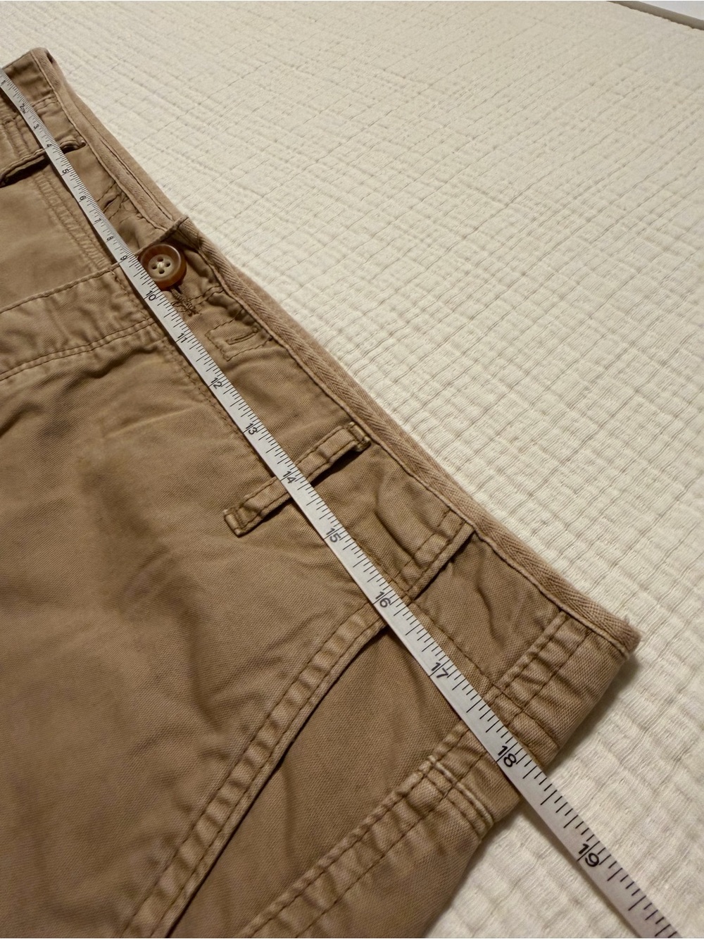 GAP Khaki Frayed Hem Mini Skirt Size 10 - Picture 9 of 12